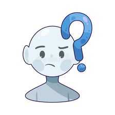 A person pauses while considering an uncertain choice.