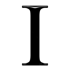 The lowercase Greek letter iota shown as a small vertical stroke