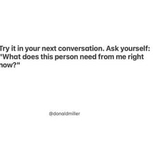 Two people in conversation as one prompts the other to continue