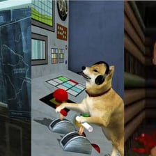A video game scene containing a hidden Easter egg