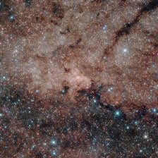 A dense field of stars in the Milky Way