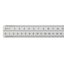 A ruler being used for a precise measurement