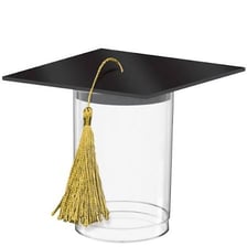 A square mortarboard graduation cap with a tassel.