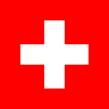 The square red-and-white flag of Switzerland.