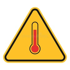 A warning sign representing a dangerous situation