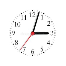 A close-up of an analog clock measuring seconds