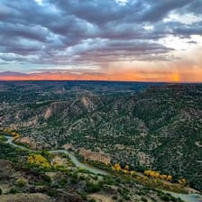A view of Los Alamos in New Mexico.