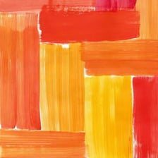A color palette showing red, orange, and yellow warm hues.