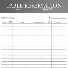 A restaurant table prepared for a reservation