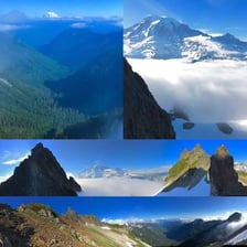 A high mountain summit representing a pinnacle