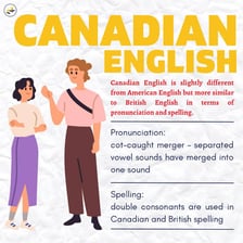 A reference book illustrating Canadian English spelling conventions