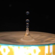 A single tiny drop representing a very small amount.