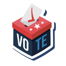 Voters casting ballots in an election.