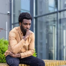 A person appearing anxious and deeply contemplative