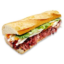 A banh mi sandwich served at a Lee's Sandwiches restaurant.