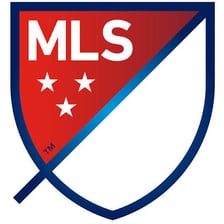 Major League Soccer branding displayed at a soccer stadium