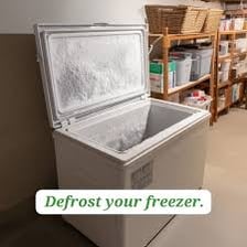 A chest freezer used to store frozen items