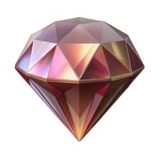 A polished gemstone sparkling in close-up