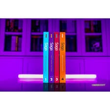 A stack of books representing long epic stories