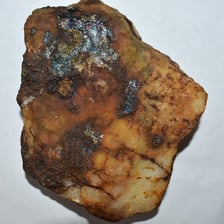 Rocks containing visible metallic ore