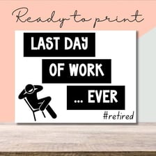 An older worker leaving an office with a retirement celebration.