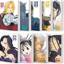 A volume of the Fullmetal Alchemist manga