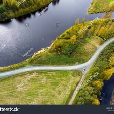 A road splitting into two branches