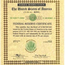 A financial bond document showing a maturity or payment date