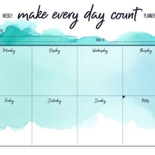 A calendar showing Friday immediately after Thursday