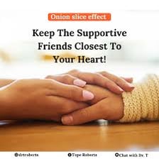 A person receiving support from a trusted friend.