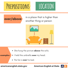 One object visibly positioned higher than another