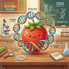An educational illustration of a DNA double helix