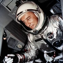 A portrait of astronaut Gus Grissom