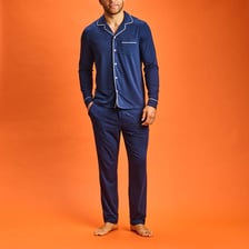 A pair of comfortable pajamas suitable for bedtime.