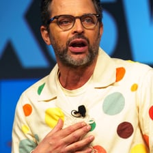 Nick Kroll promoting or appearing in the animated series Big Mouth