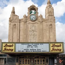 The historic Loew’s Jersey Theatre in Journal Square, Jersey City