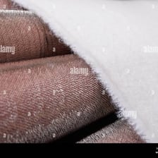 A close view of manufactured synthetic fabric.