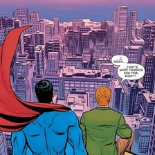 Jimmy Olsen depicted as a Daily Planet photographer in Superman comics