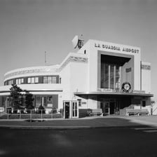 The terminal exterior of LaGuardia Airport in New York City.