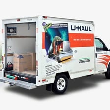 A U-Haul moving truck