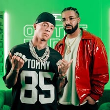 Promotional imagery associated with Drake and Central Cee’s song “Which One”