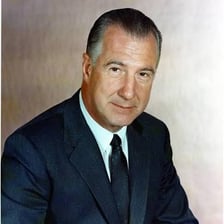 An official portrait of former U.S. Vice President Spiro Agnew