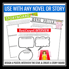 A visual depiction of a book being developed into a movie