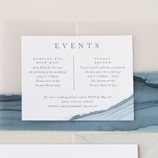 An event invitation displaying its date, time, and location.