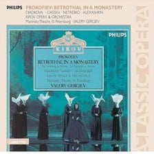 A theatrical production or score for Prokofiev’s opera “Betrothal in a Monastery.”