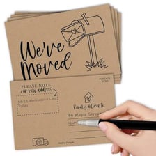 Packed moving boxes in a home during relocation