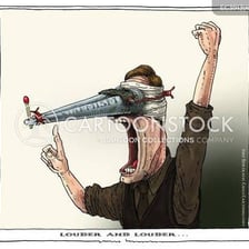 An illustration of a person overwhelmed by uncontrolled anger.