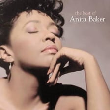 Portrait of singer Anita Baker performing or posing for a photograph.