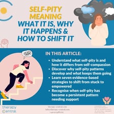 A person crying and expressing self-pity