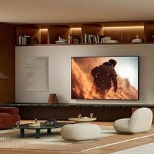 A Sony smart television in a living room.